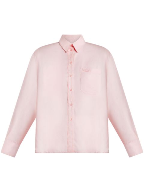 Lacoste logo-applique button-up shirt Women