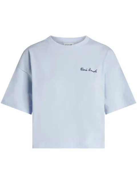 Lacoste logo-patch cotton T-shirt