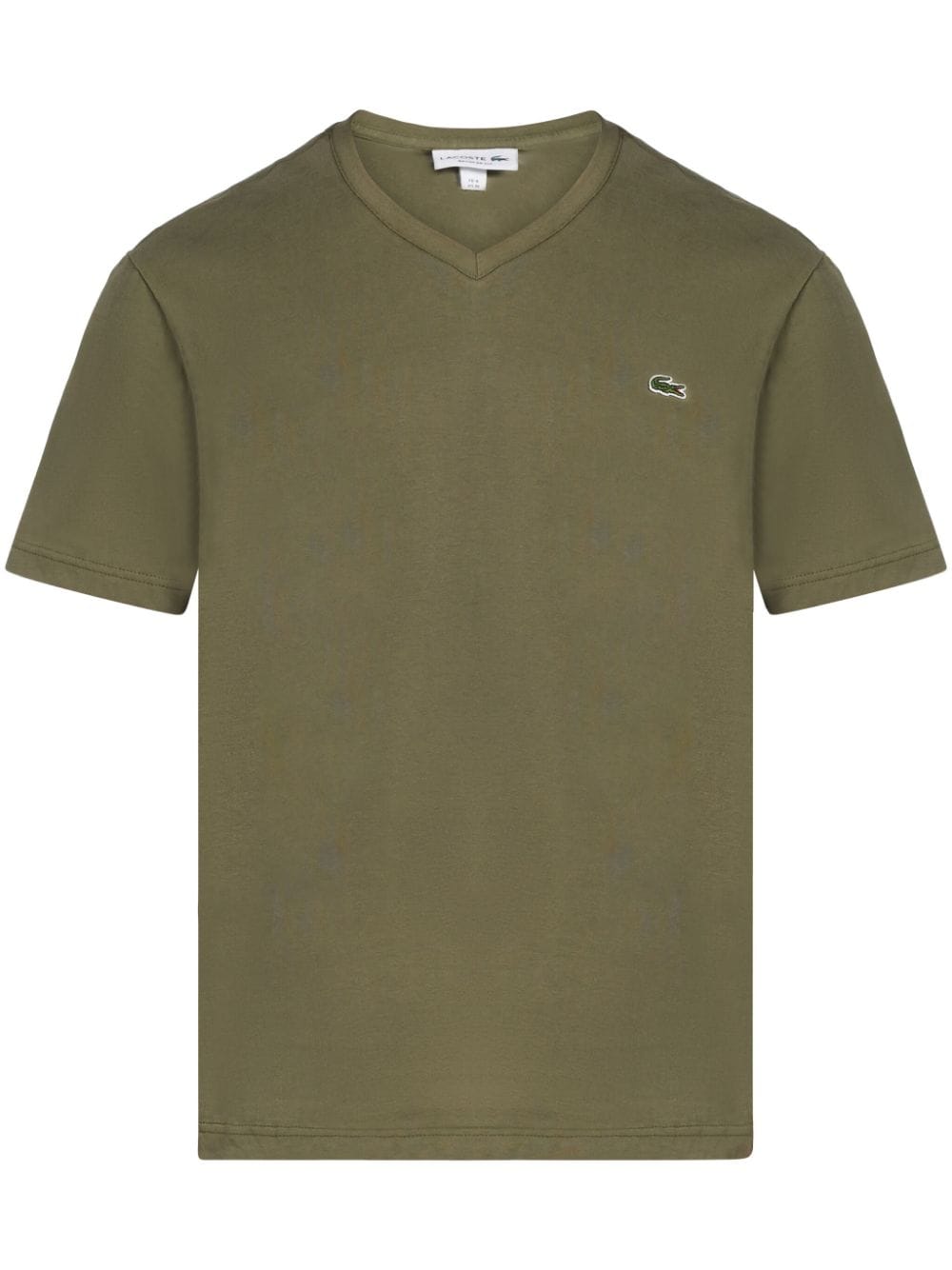 Lacoste Logo-patch Cotton T-shirt In Green