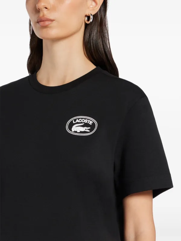 Black t shirt lacoste hotsell