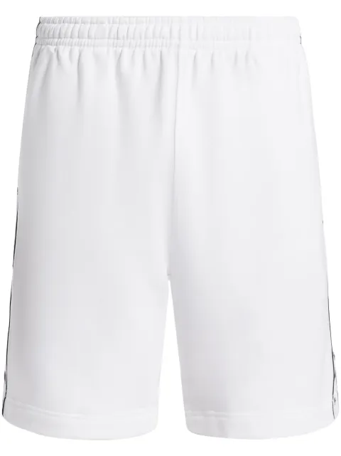 Lacoste logo-stripe cotton-blend track shorts