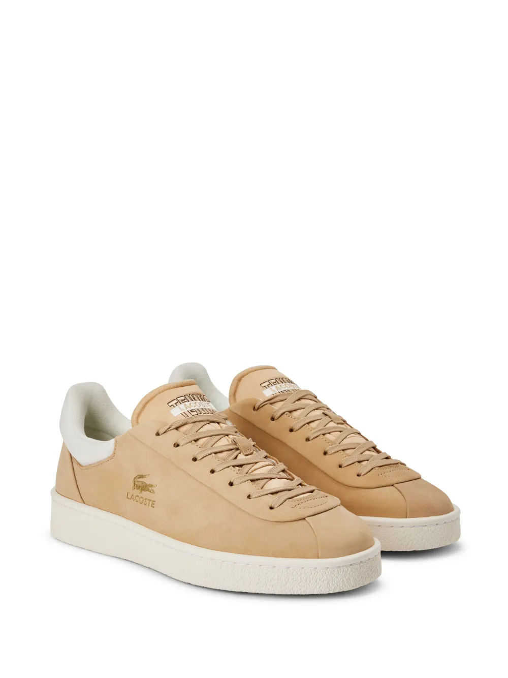 Lacoste Sneakers met logoprint - Beige