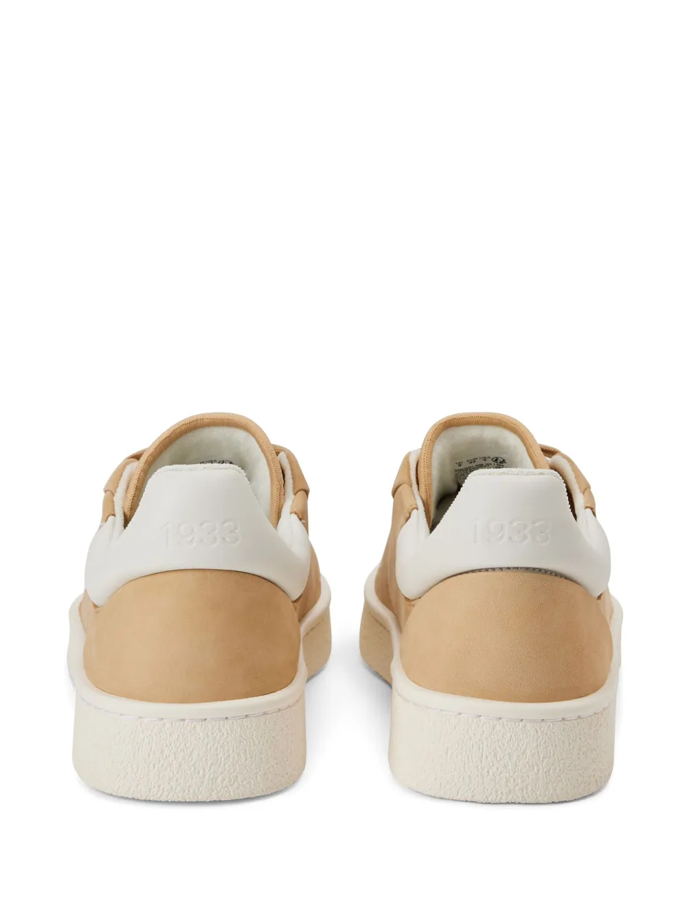 Lacoste Logo-stamp Lace-up Sneakers In Neutrals