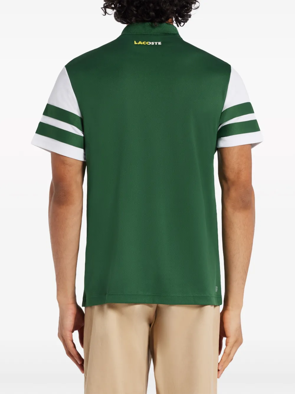 Shop Lacoste Logo-embroidered Polo Shirt In Green