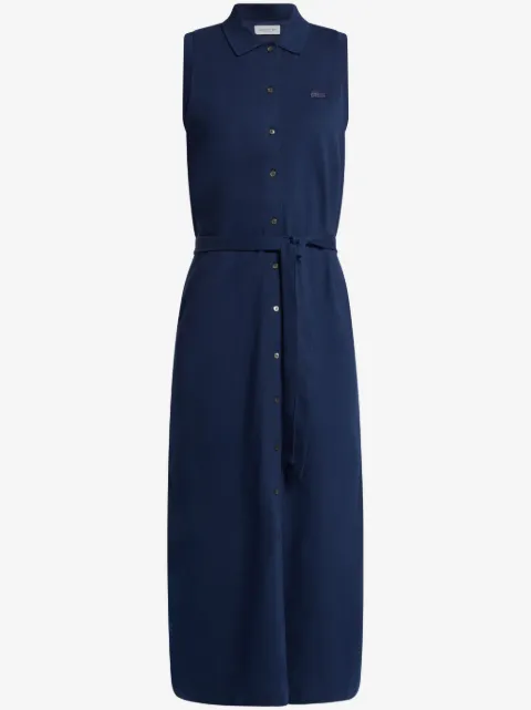 Lacoste logo-patch cotton dress