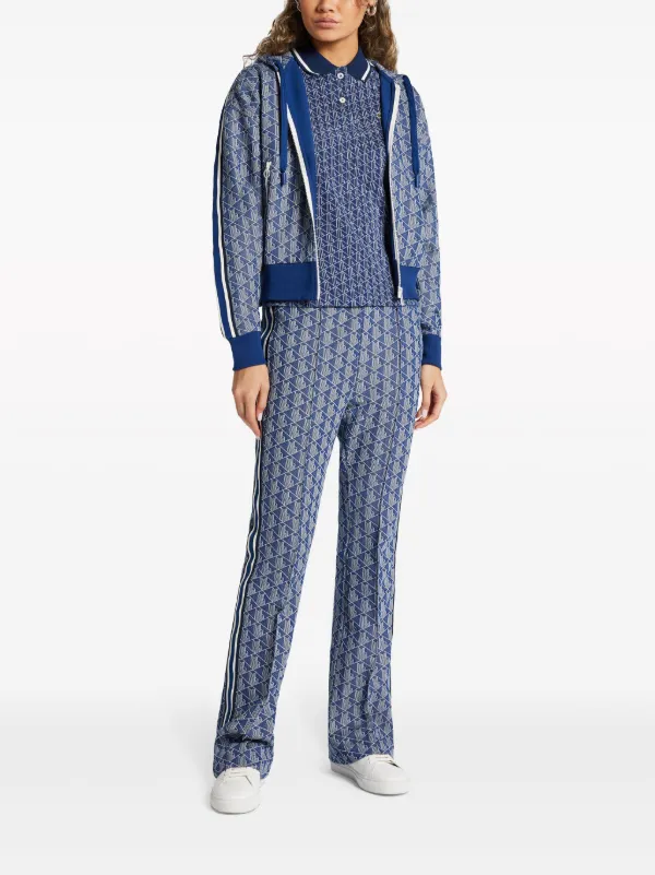 LACOSTE モノグラム トラックパンツ Lacoste モノグラム トラックパンツ | ブルー | FARFETCH JP