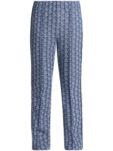 Lacoste monogram-pattern track pants