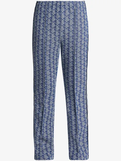 Lacoste monogram-pattern track pants