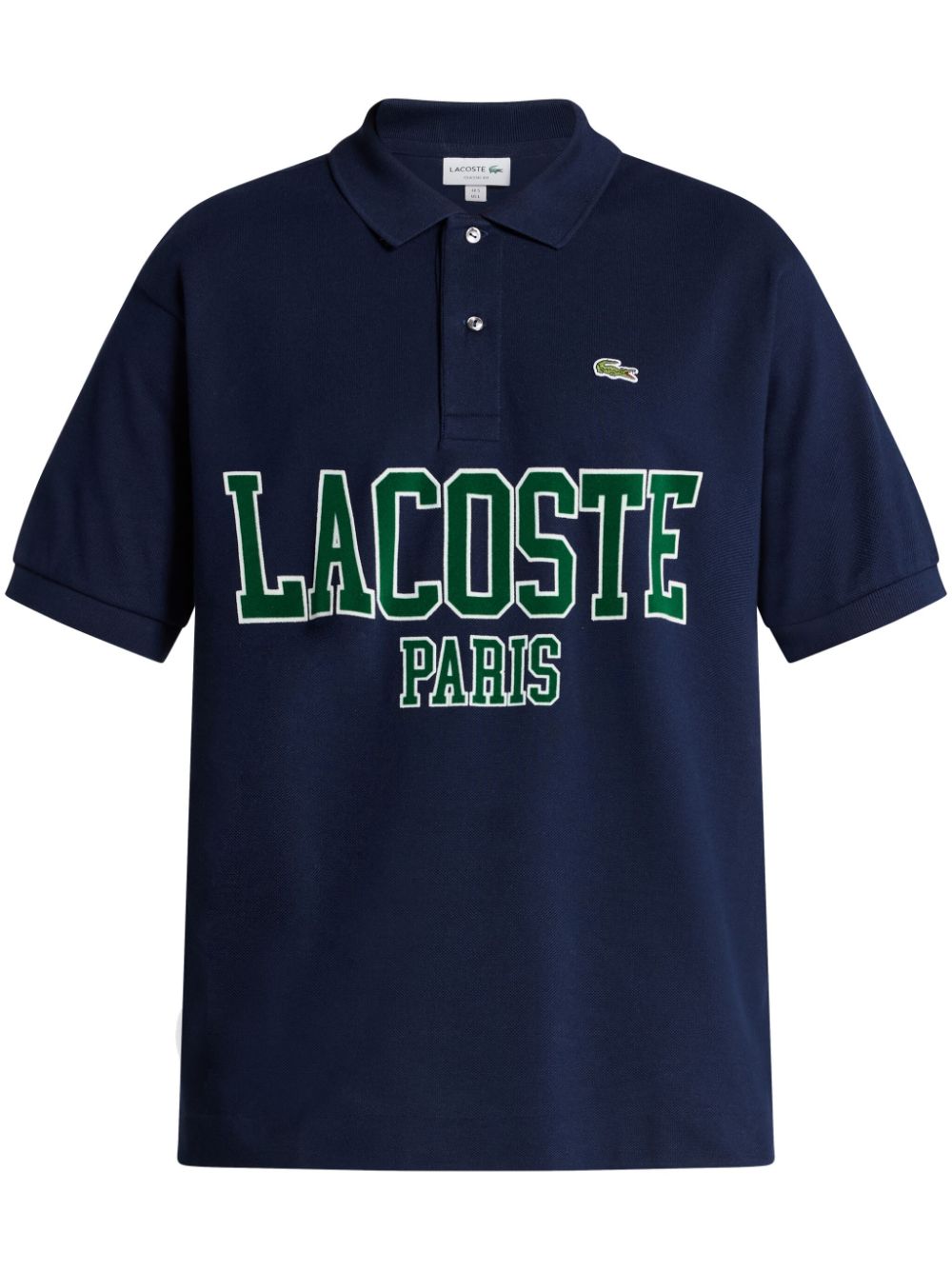 Lacoste Logo-appliqué Polo Shirt In Blue