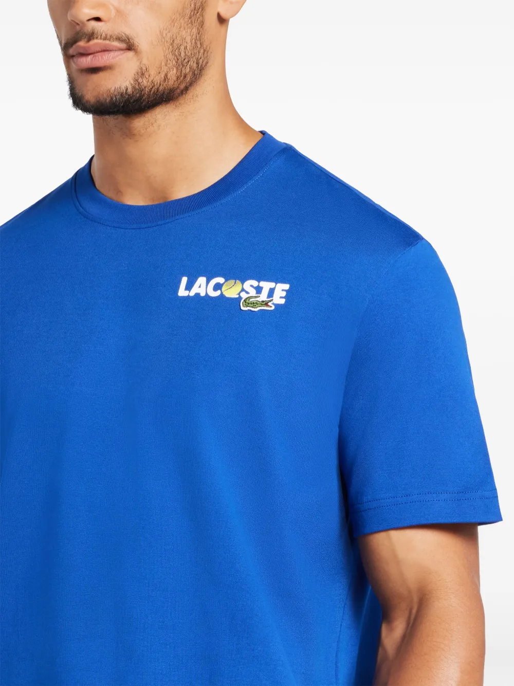 Lacoste T-shirt met grafische print Blauw