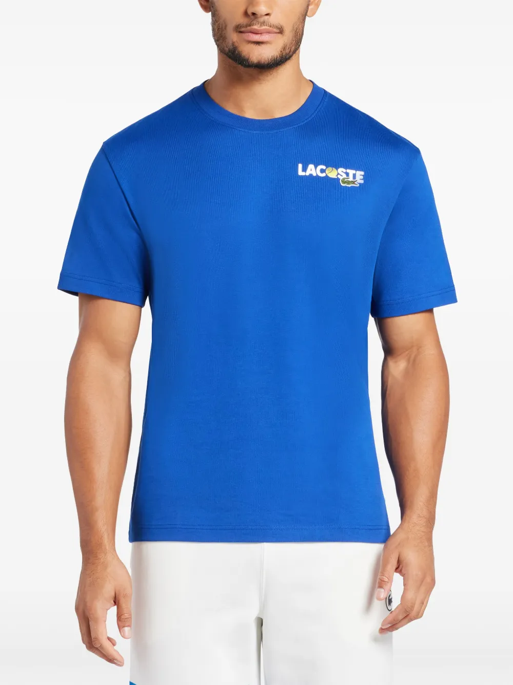 Lacoste T-shirt met grafische print Blauw
