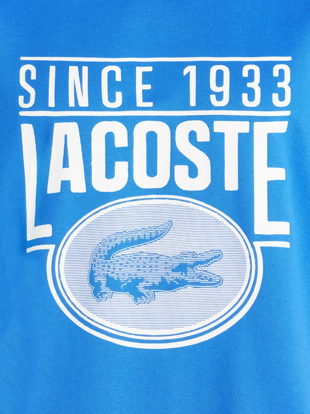 Lacoste T-shirt met logoprint Blauw