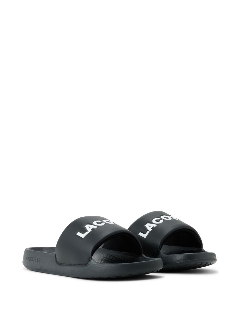 Shop Lacoste Serve 2.0 Slides In 黑色