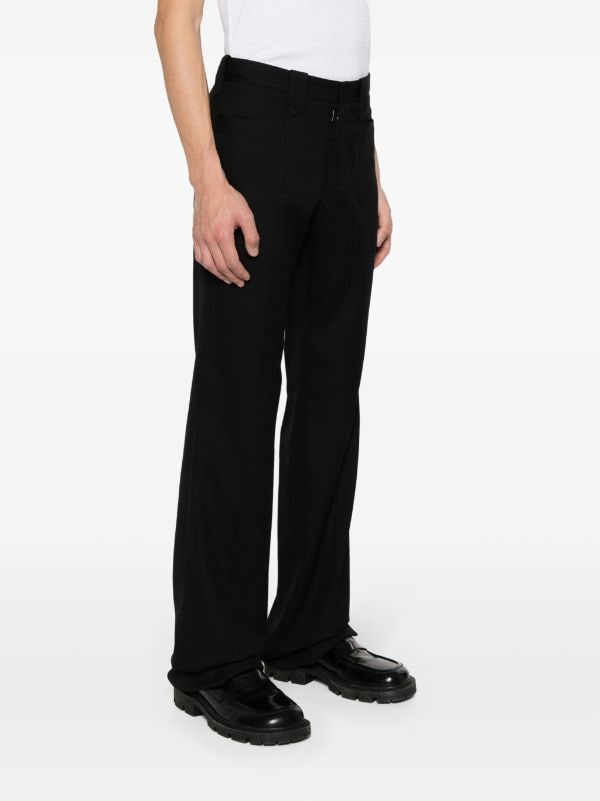 Maison Margiela herringbone-pattern Wool Trousers - Farfetch