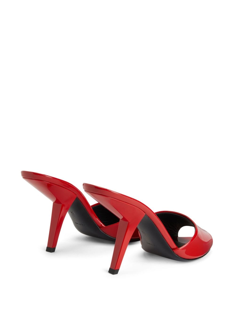 Shop Giuseppe Zanotti Mystero 90mm Leather Mules In Red