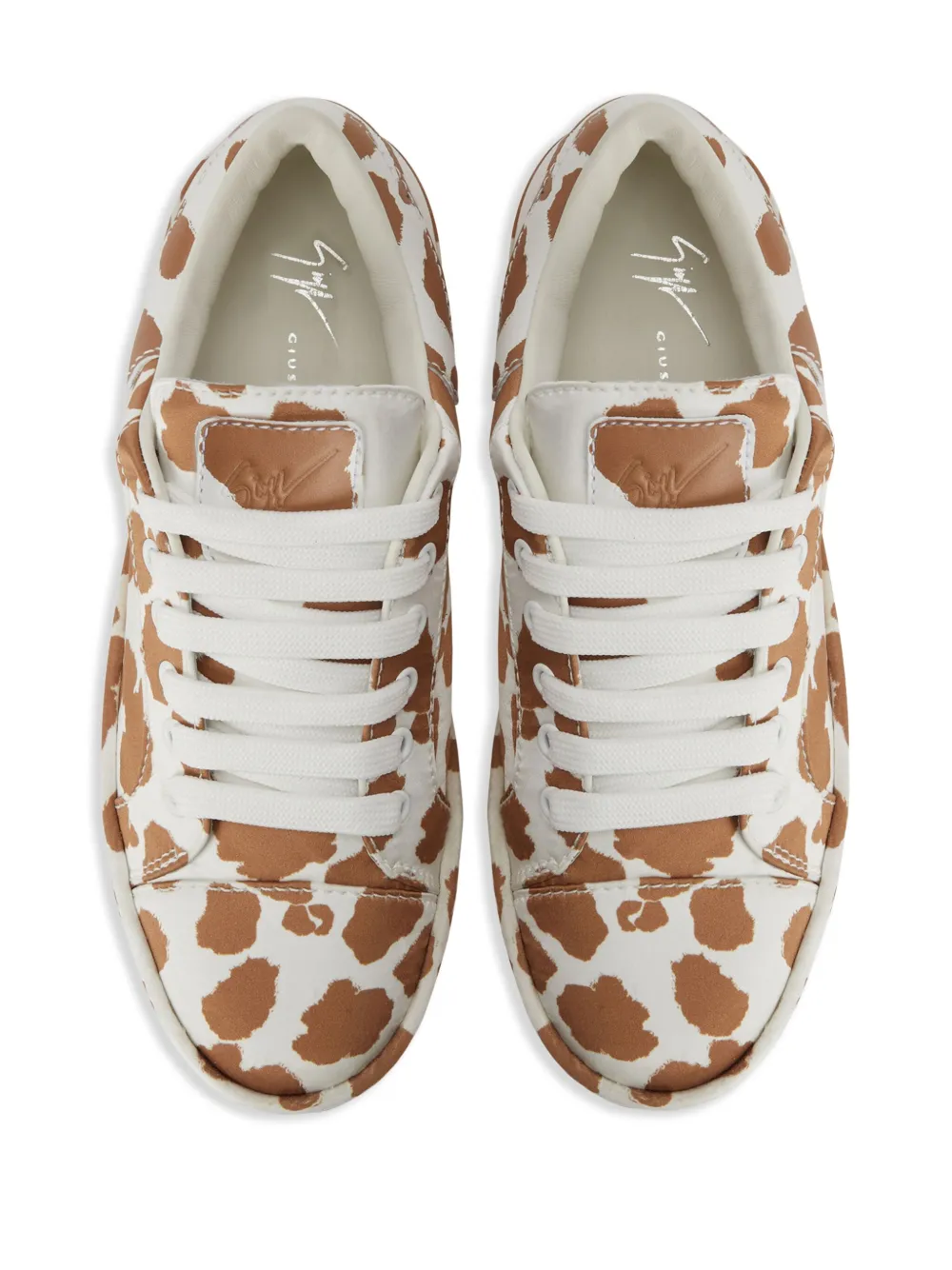 Giuseppe Zanotti GZ-City cow-print sneakers Brown