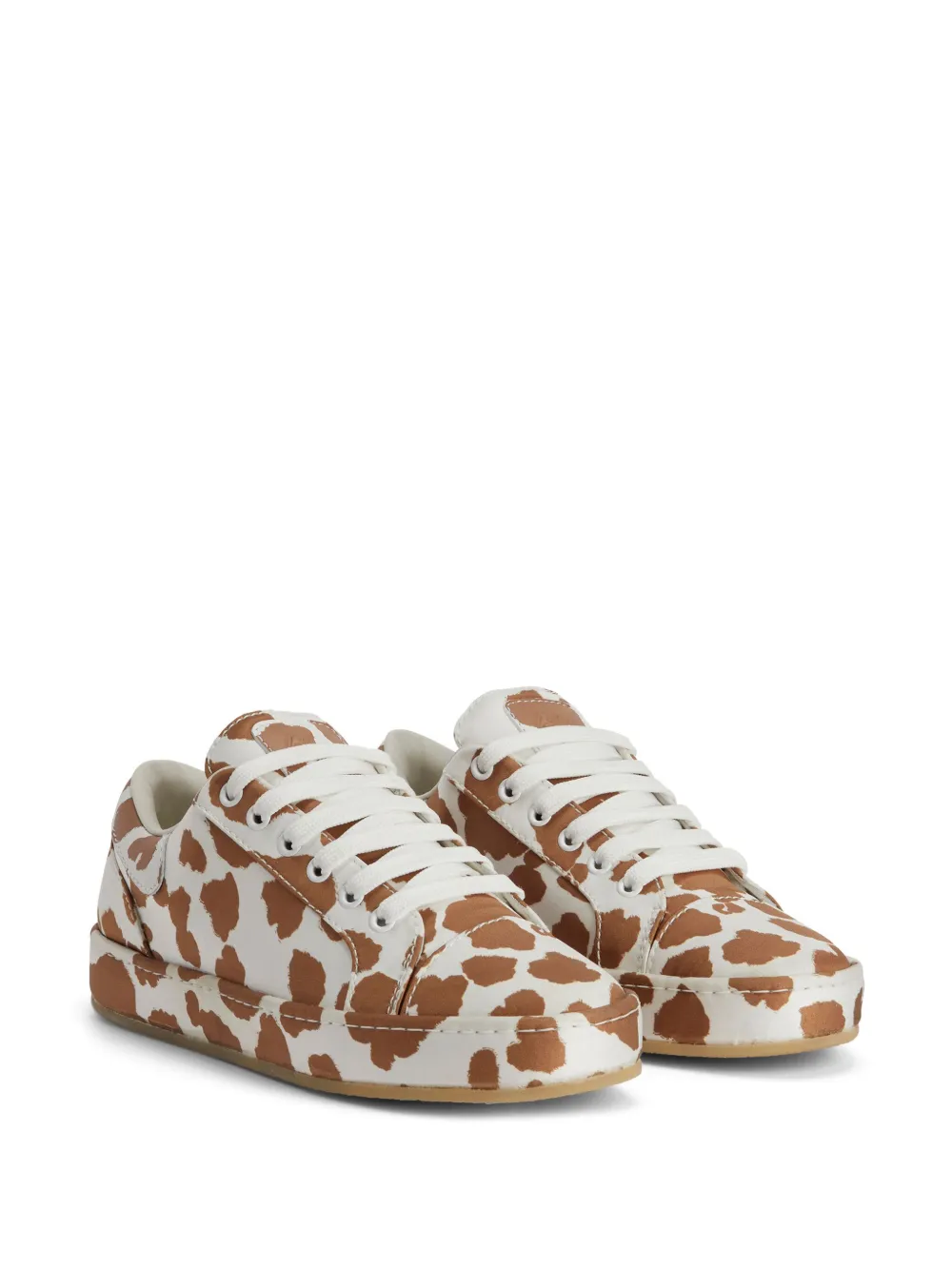Giuseppe Zanotti GZ-City cow-print sneakers Brown