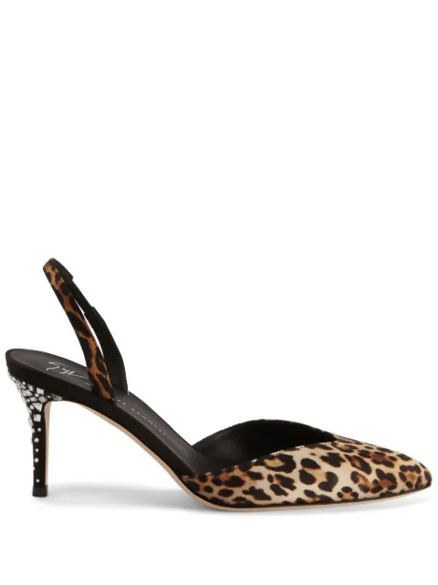 Giuseppe Zanotti leopard-print leather pumps