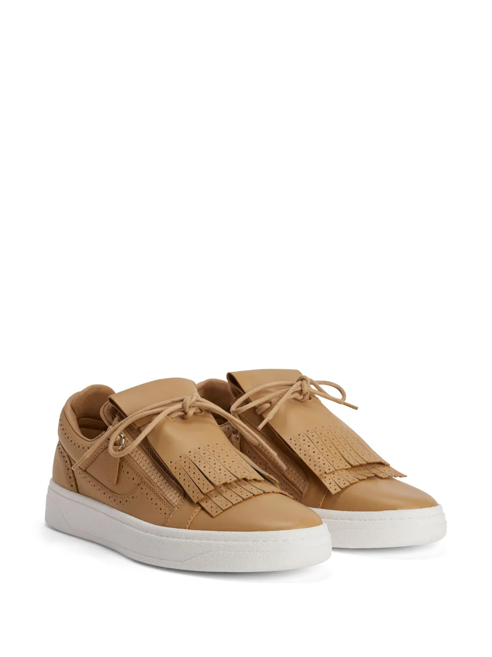 Giuseppe Zanotti GZ94 low-top leren sneakers Bruin