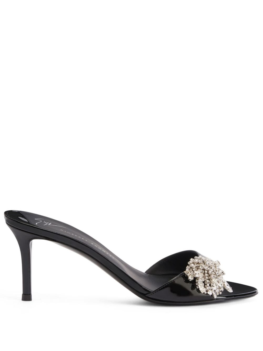 Sabry 70mm crystal-embellished mules