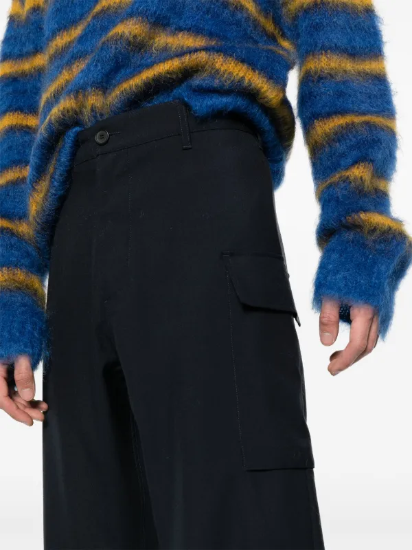 パンツ Marni Dark Blue Wool Straight Pants Marni straight-leg Wool Trousers | Blue | FARFETCH AO