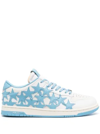 【AMIRI】ブルー＆ホワイト Stars Low スニーカー AMIRI Blue & White Stars Low Sneakers Amiri