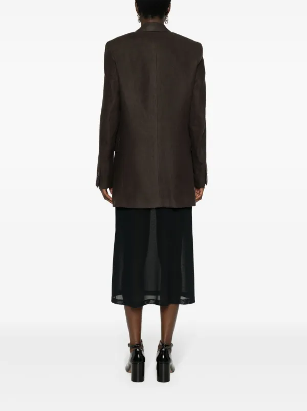 OUR LEGACY Manta single-breasted Blazer | Brown | FARFETCH UK