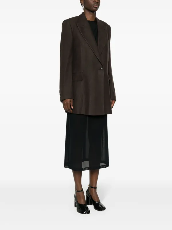 OUR LEGACY Manta single-breasted Blazer | Brown | FARFETCH UK