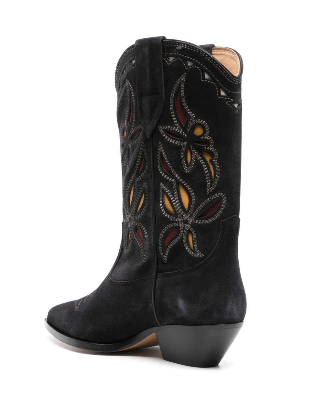 Shop Isabel Marant Duerto Suede Cowboy Boots In Blue