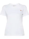 Maison Kitsuné Fox-motif cotton T-shirt - White