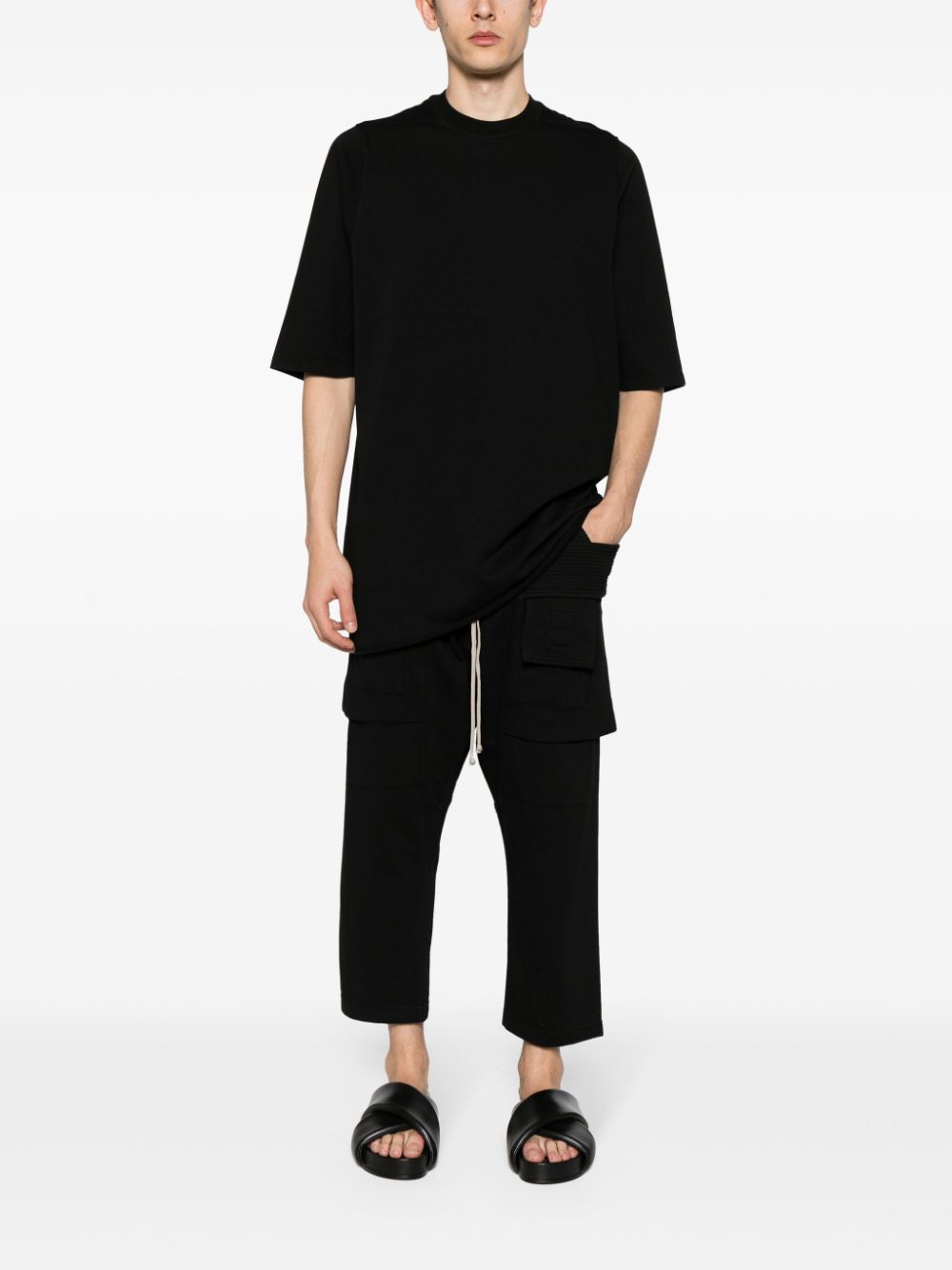 Rick Owens DRKSHDW Cropped trainingsbroek Zwart