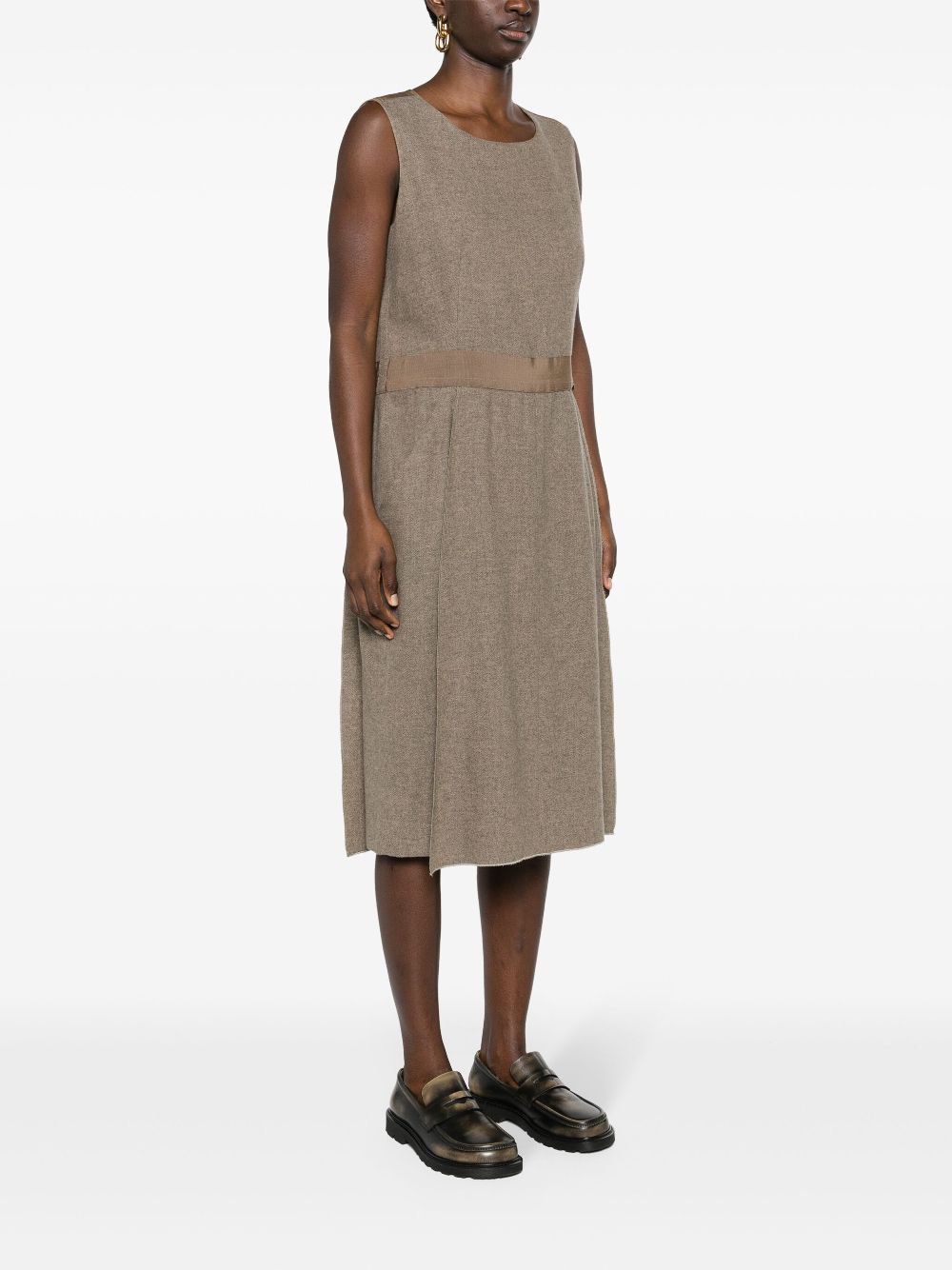 CHANEL 1999 draped cashmere midi dress Women