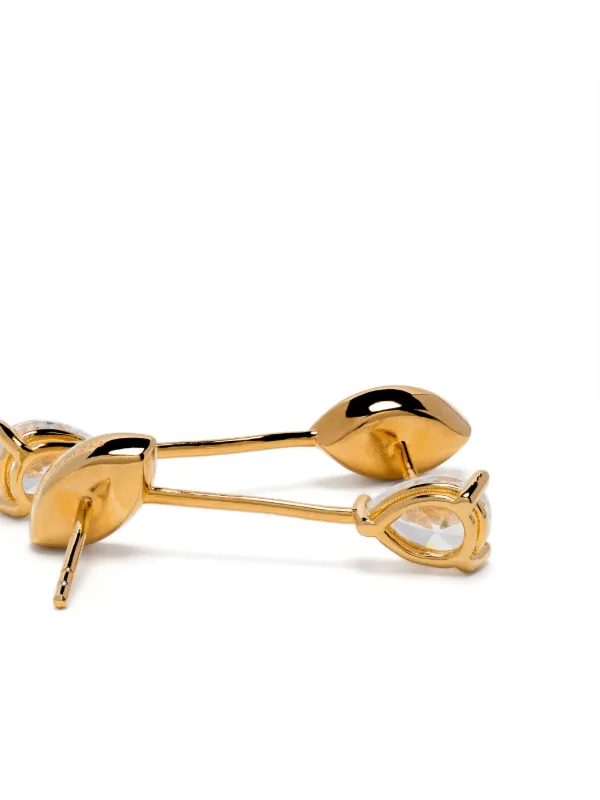 Anissa Kermiche Two Faced Earrings Gold FARFETCH SG