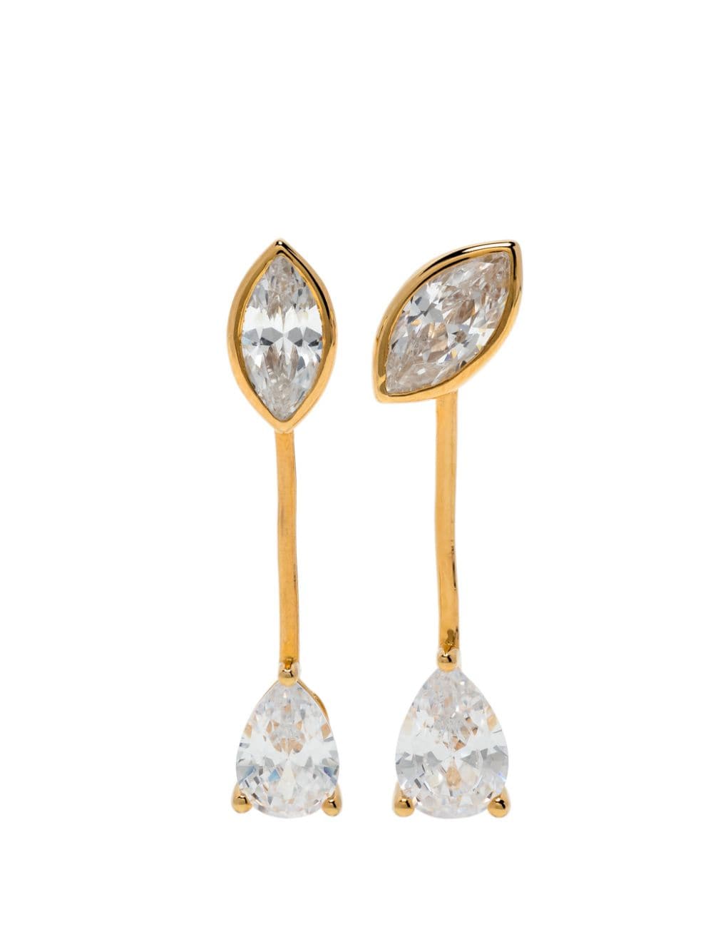 Anissa Kermiche Two Faced Earrings In Gold