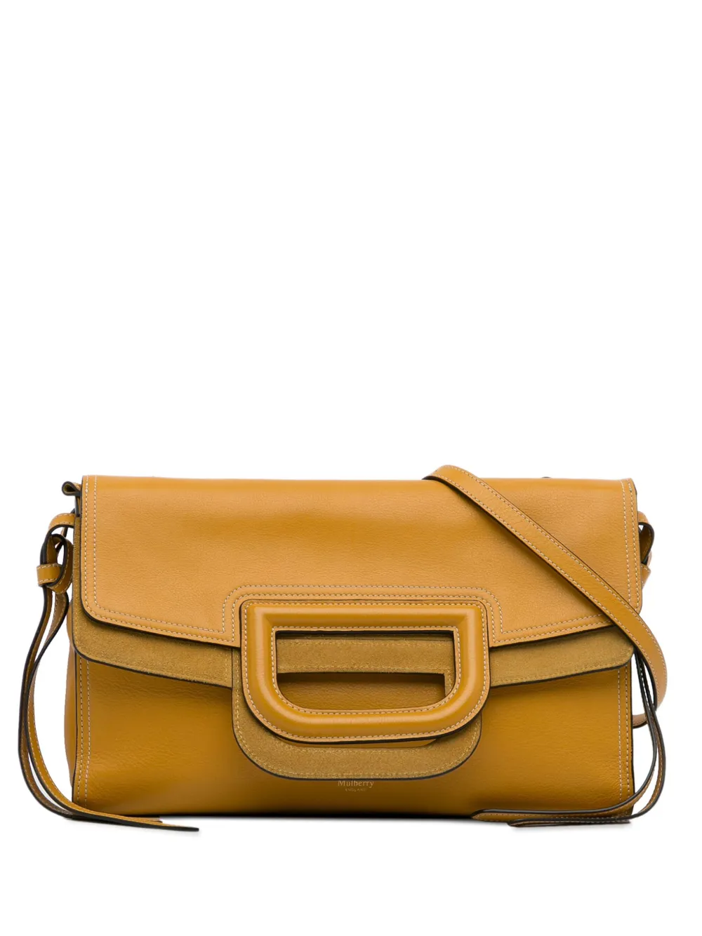 Pre-owned Mulberry  Brimley Crossbody Bag In Yellow