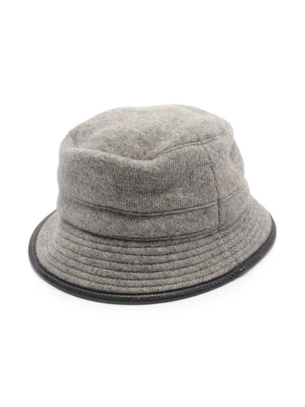 Hermès Pre-Owned 2000s Motsch Wool Bucket Hat | Grey | FARFETCH