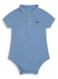 Lacoste logo-embroidered romper - Blue