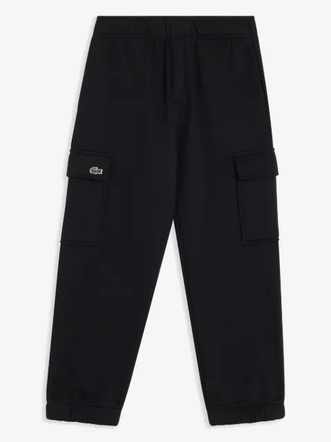 Lacoste Kids crocodile-embroidered fleece track pants