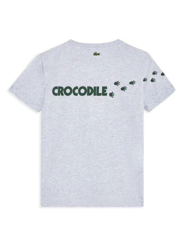 Lacoste t shirt a Imprime Crocodile Gris FARFETCH MA