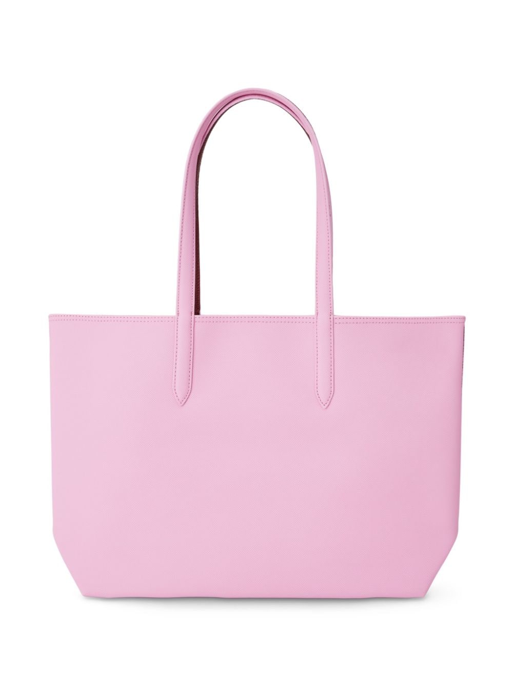 Shop Lacoste Logo-plaque Tote Bag In Pink