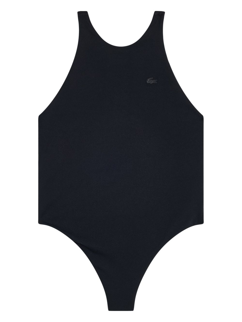 Lacoste Recycled-polyamide Swimsuit In Black