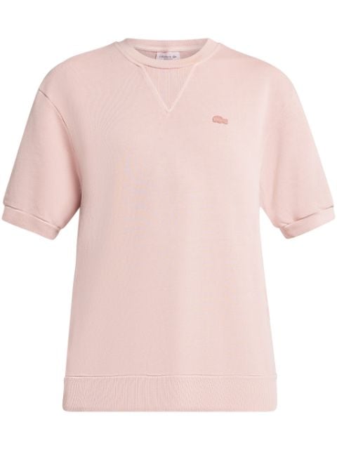 Lacoste logo-appliqué short-sleeved sweatshirt 