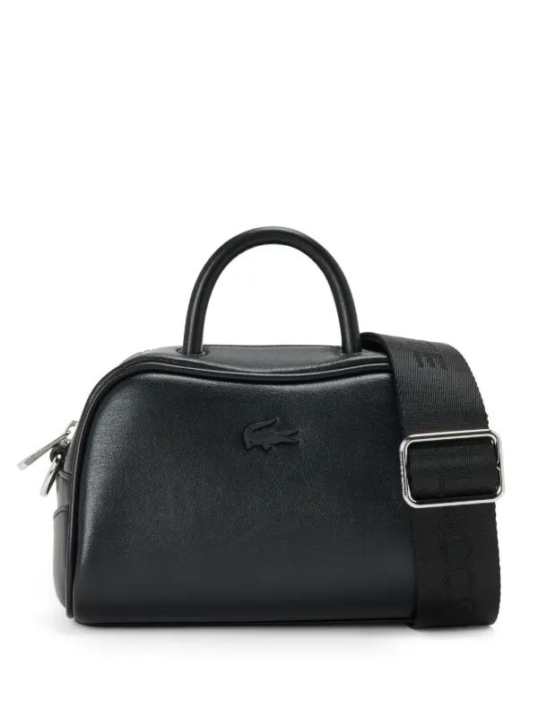 Lacoste Mini Lora Leather Tote Bag Black FARFETCH CA