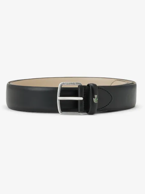 Lacoste logo-engraved leather belt