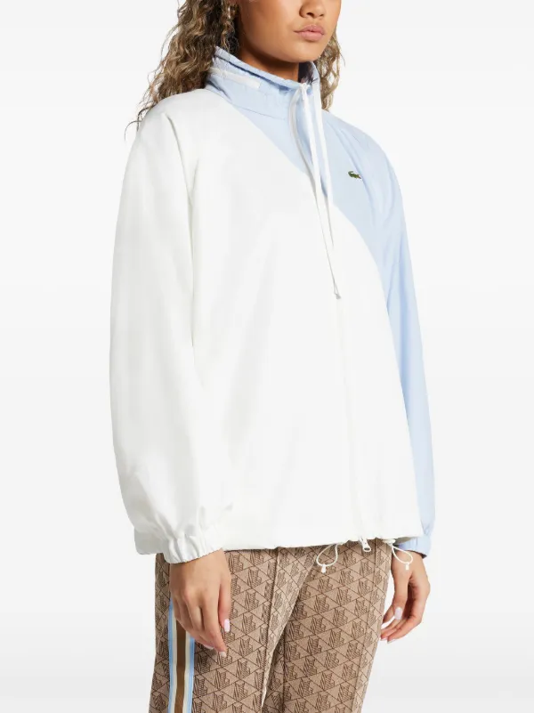 Lacoste Pull Bicolore a Col Montant Blanc FARFETCH CM