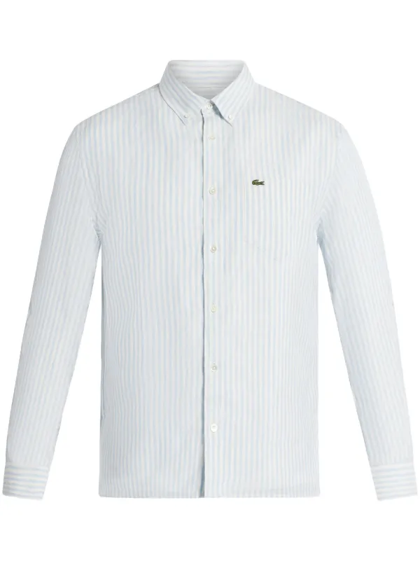 LACOSTE ゴルフ ストライプシャツ Lacoste ストライプ シャツ | ブルー | FARFETCH JP