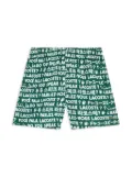 Lacoste logo-print taffeta swim shorts - Green