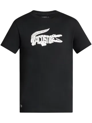 Lacoste ロゴ ブラック Tシャツ Lacoste (Men's black ultra dry logo sport t-shirt) – VIP