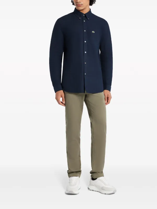 Lacoste ロゴ シャツ | ブルー | FARFETCH JP