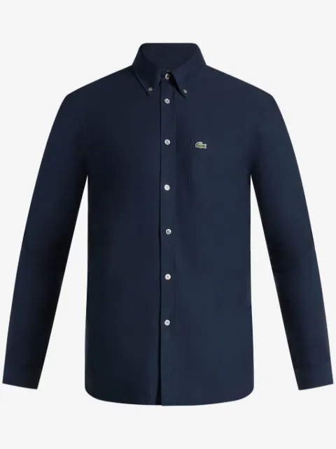 Lacoste logo-appliqué cotton shirt